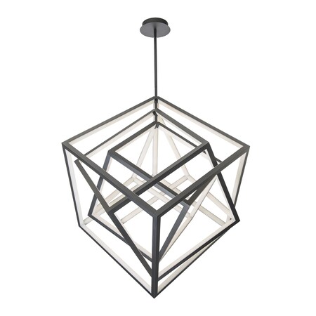 Dweled Atlas 41in LED Articulating Chandelier in 3500K Black PD-510
